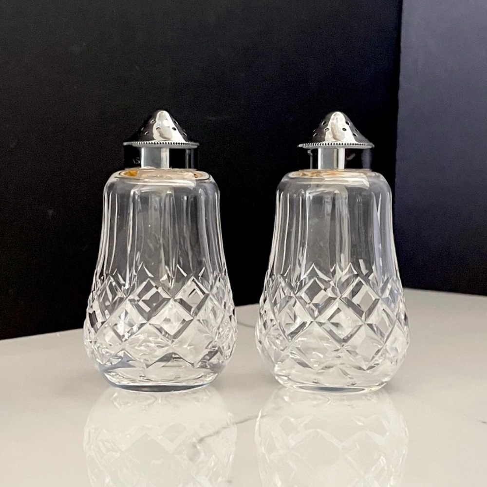 Vintage Salt & Pepper Shakers by Waterford Crystal